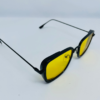 Retro Square Sunglasses for Men – Metal Frame, Superhero-Inspired Design with UV Protection