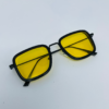 Retro Square Sunglasses for Men – Metal Frame, Superhero-Inspired Design with UV Protection