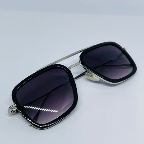 Tony Stark & Spider-Man Inspired Vintage Square Sunglasses for Men – Metal Frame, Stylish UV Protection