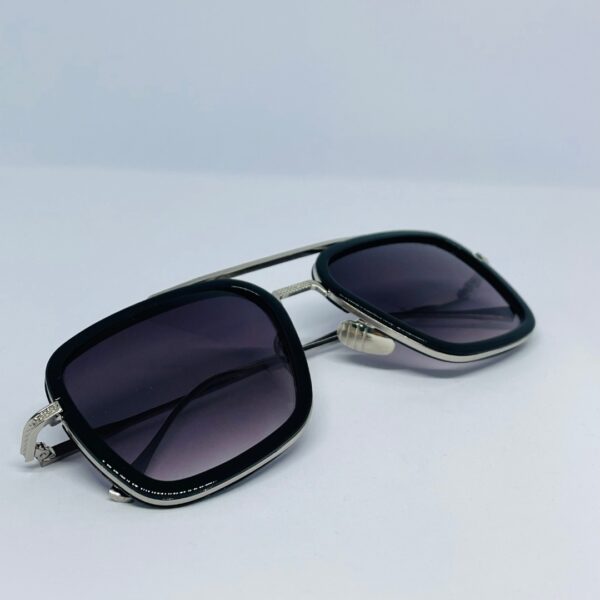 Tony Stark & Spider-Man Inspired Vintage Square Sunglasses for Men – Metal Frame, Stylish UV Protection