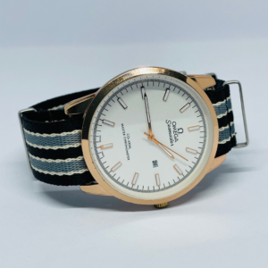Men's Classic White Dial Nato Strap Watch