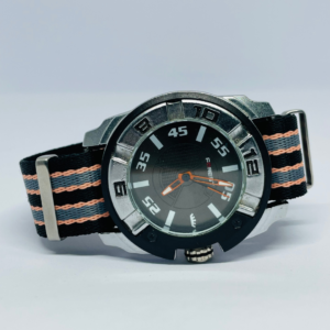 Men's NATO strap watch, front view
