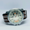 Foresti men's sports watch with black and white nylon strap