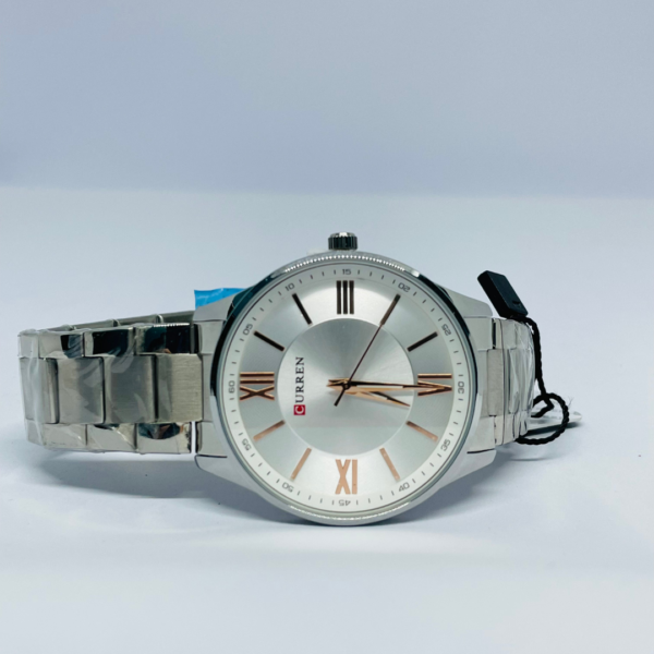 FB(117) Men's Silver Steel Watch – Roman Dial