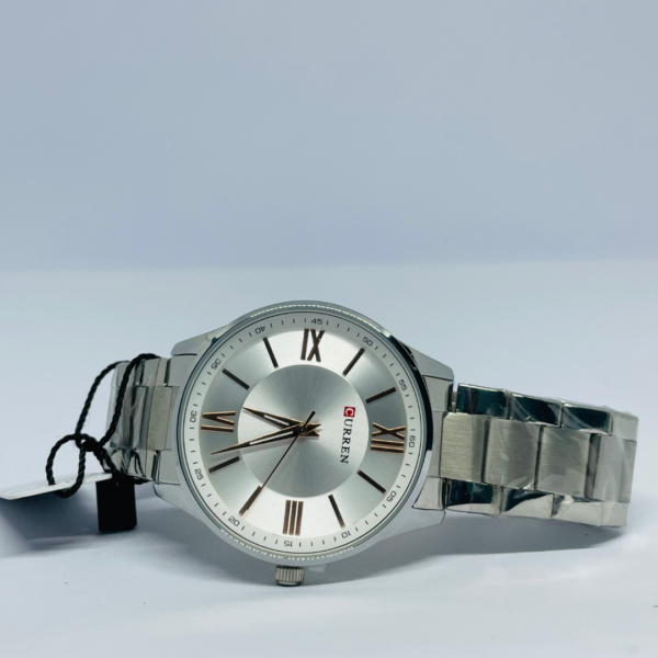 FB(118) Men's Silver Steel Watch – Roman Dial
