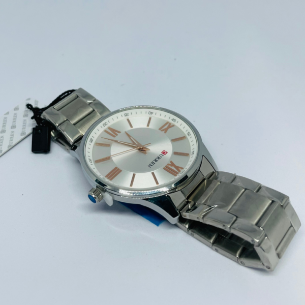 FB(120) Men's Silver Steel Watch – Roman Dial