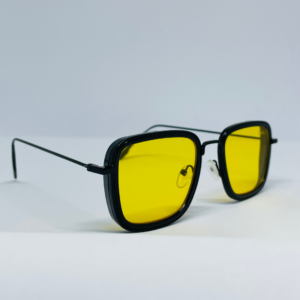 Retro Square Sunglasses for Men – Metal Frame, Superhero-Inspired Design with UV Protection