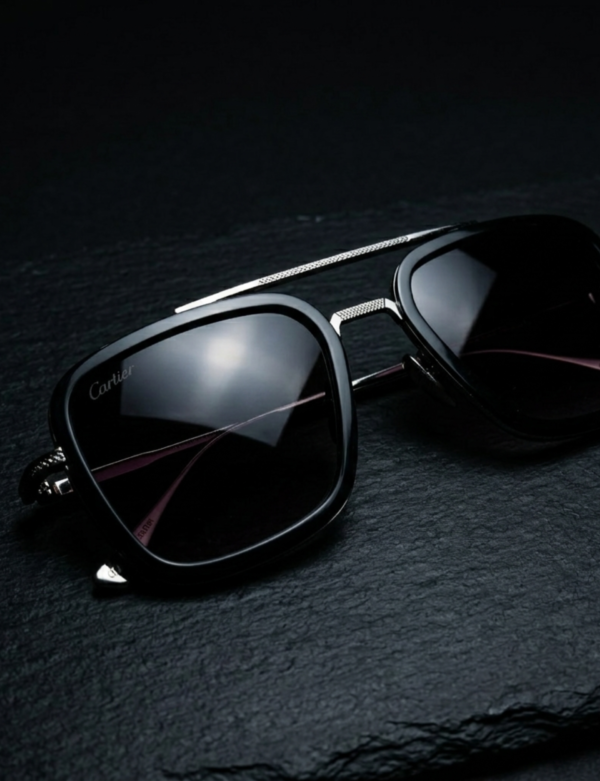 Stylish black sunglasses with premium modern design