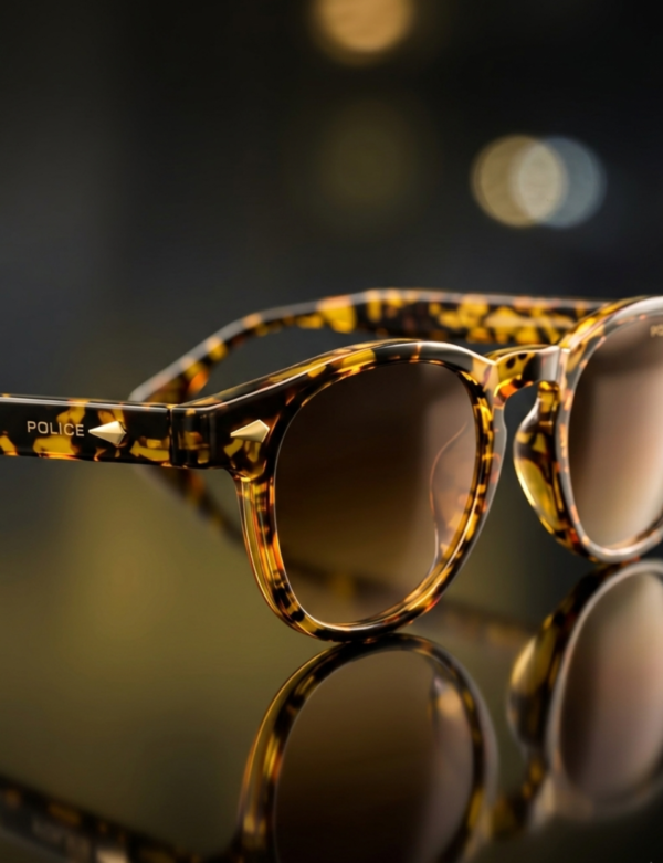 Round sunglasses, front view