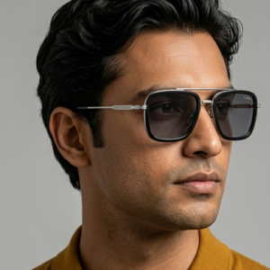 Black framed sunglasses for oval face
