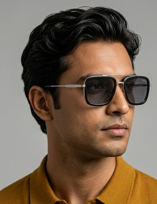 Black framed sunglasses for oval face