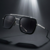 Premium sunglasses close-up shot with stylish aesthetic