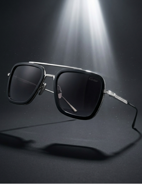 Premium sunglasses close-up shot with stylish aesthetic