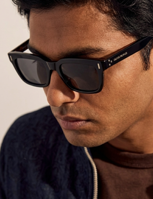MIGNON WED (9) Black sunglasses for men, front view