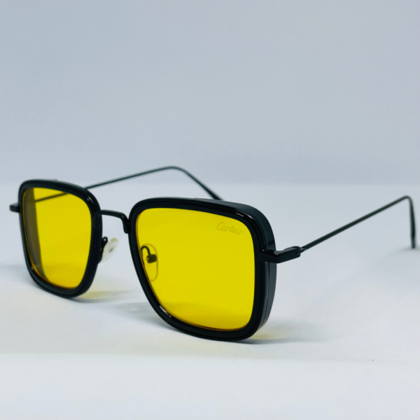 Retro Square Sunglasses for Men – Metal Frame, Superhero-Inspired Design with UV Protection