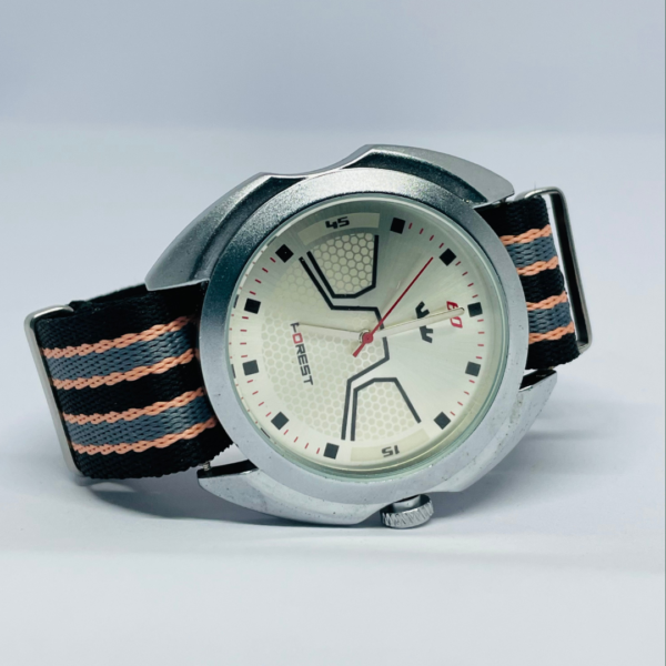 NATO strap watch dial close-up