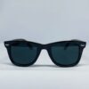 Sporty black polarized sunglasses for men with high clarity lenses