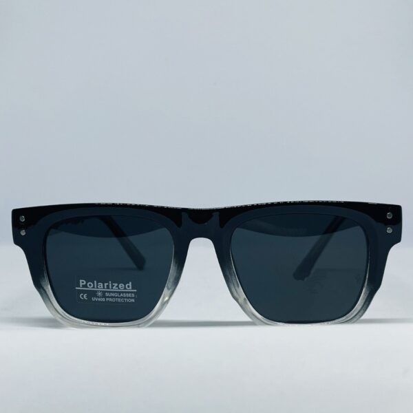 Black aviator sunglasses with metal frame and dark lenses