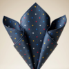Men's pocket square [polka dot pattern], folded view