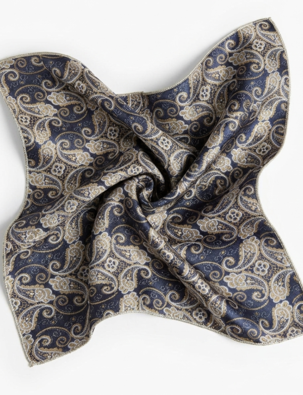 Sophisticated suit pocket accent