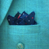 Men’s Polka Dot Pocket Square Handkerchief – Premium Polyester Suit Hanky for Blazer, Wedding & Formal Wear