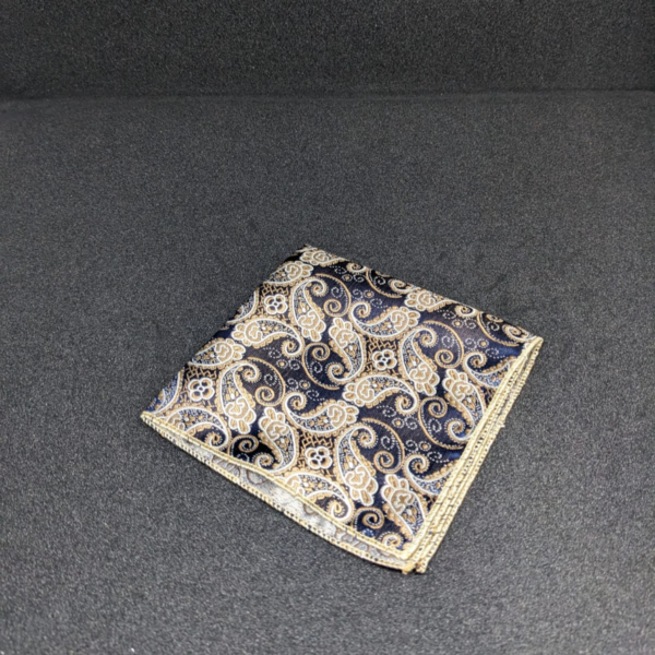 Men’s Luxury Paisley Pocket Square – Premium Designer Suit Handkerchief for Formal & Wedding Wear