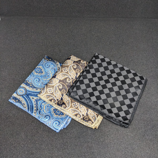 Men’s Luxury Paisley Pocket Square – Premium Designer Suit Handkerchief for Formal & Wedding Wear