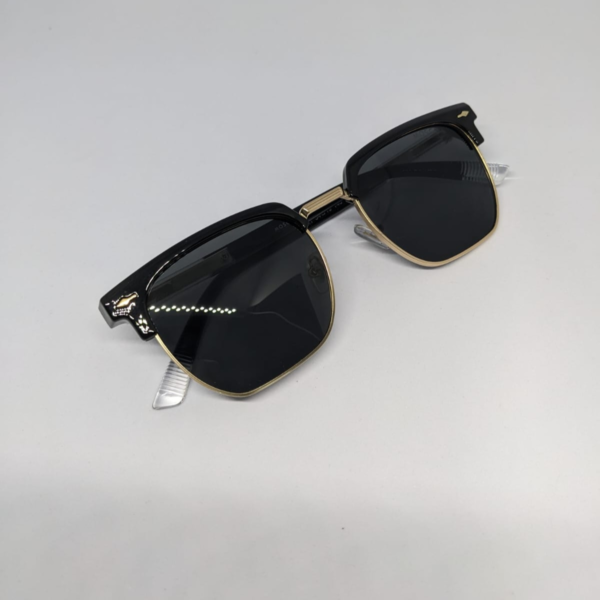 Men’s Stylish Square Sunglasses – UV400 Protection, Driving & Outdoor Use, Premium Black Gold