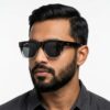 Modern black sunglasses outdoor style