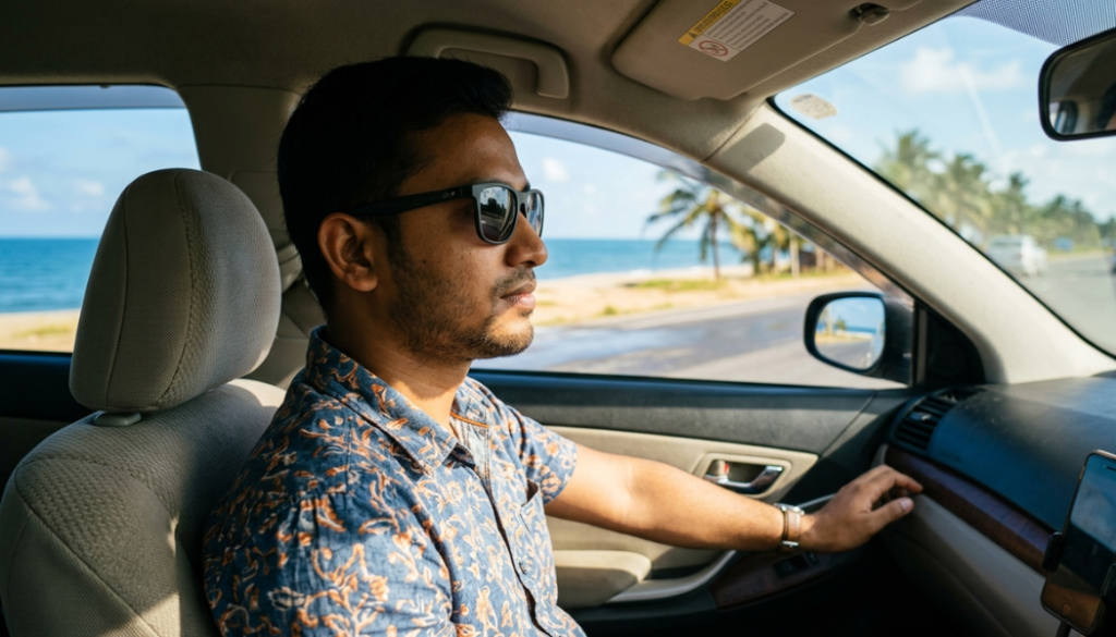 person wearing polarized sunglasses in sunlight Polarized Sunglasses