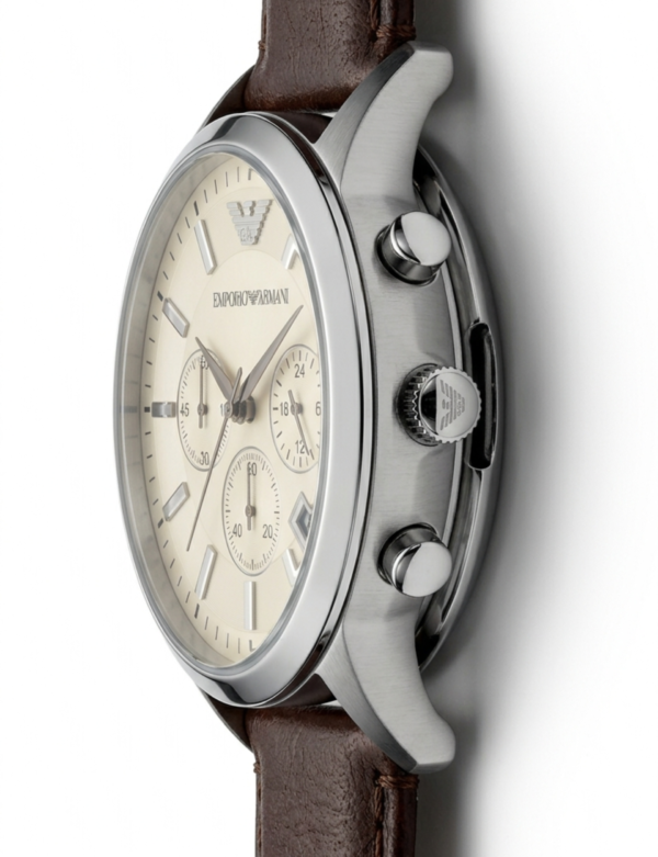 Emporio Armani AR2433 watch with champagne gold dial design