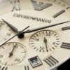 Stylish Emporio Armani AR2433 luxury watch, side angle