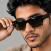 MIGNON FB (2) Square tortoise sunglasses, polycarbonate frame, Bangladesh