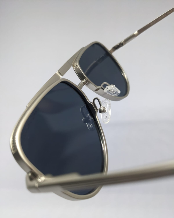 MIGNON FB (5) Aviator sunglasses with matte silver frame top view
