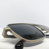 MIGNON FB (6) Close-up of smoke black flat tinted lens on navigator sunglasses