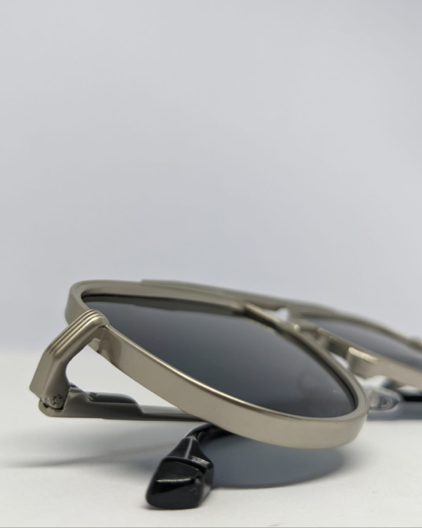 MIGNON FB (7) Aviator Sunglasses Silver Frame Dark Lens