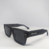 Urban style square sunglasses for men, matte black frame BD