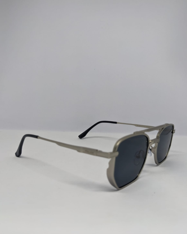 Square aviator sunglasses silver frame — ঈদ স্পেশাল গিফট BD