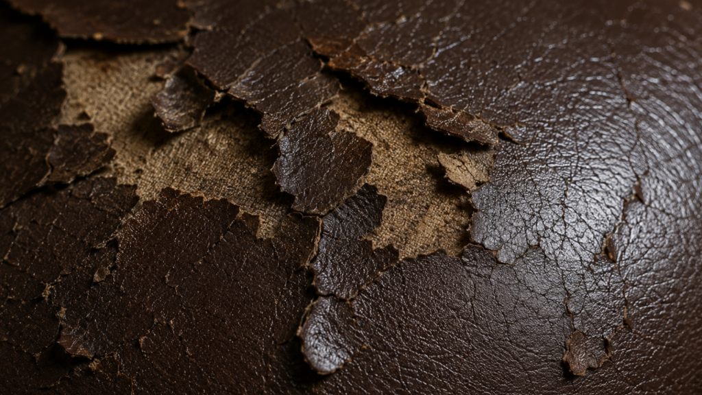 Bonded leather peeling off