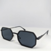 Untitled design Octagonal sunglasses, ছেলেদের জন্য স্টাইলিশ ব্ল্যাক ফ্রেম