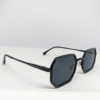 Untitled design(1) Geometric polygon frame sunglasses in matte black finish