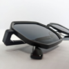 Untitled design(7) Black geometric sunglasses with UV400 protection for men