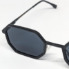 Untitled design(9) Matte black aluminium sunglasses with dark smoke grey lens