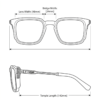 size chart(1) Size chart for square frame blue gradient sunglasses