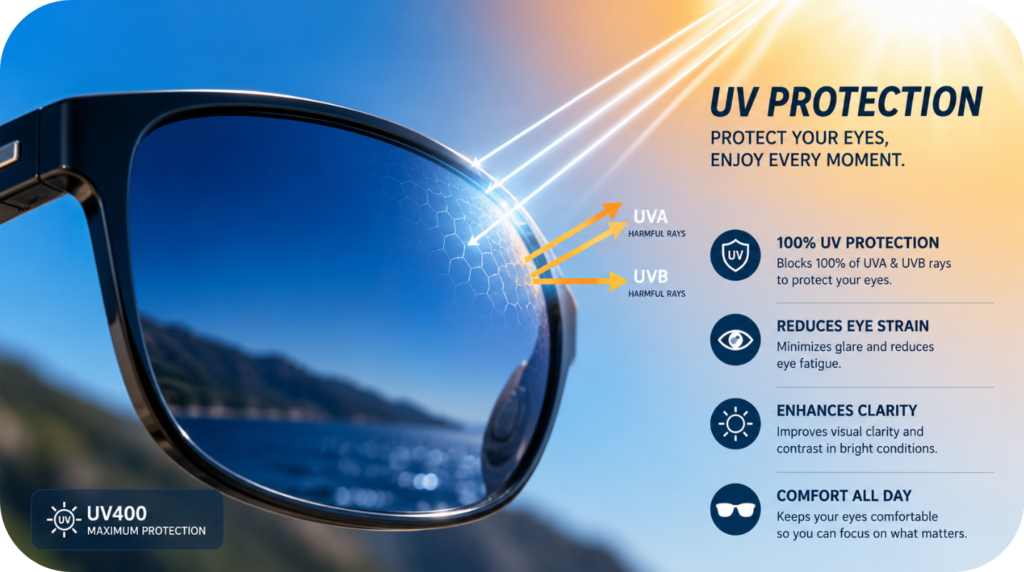 UV400 Protection Sunglasses Lens